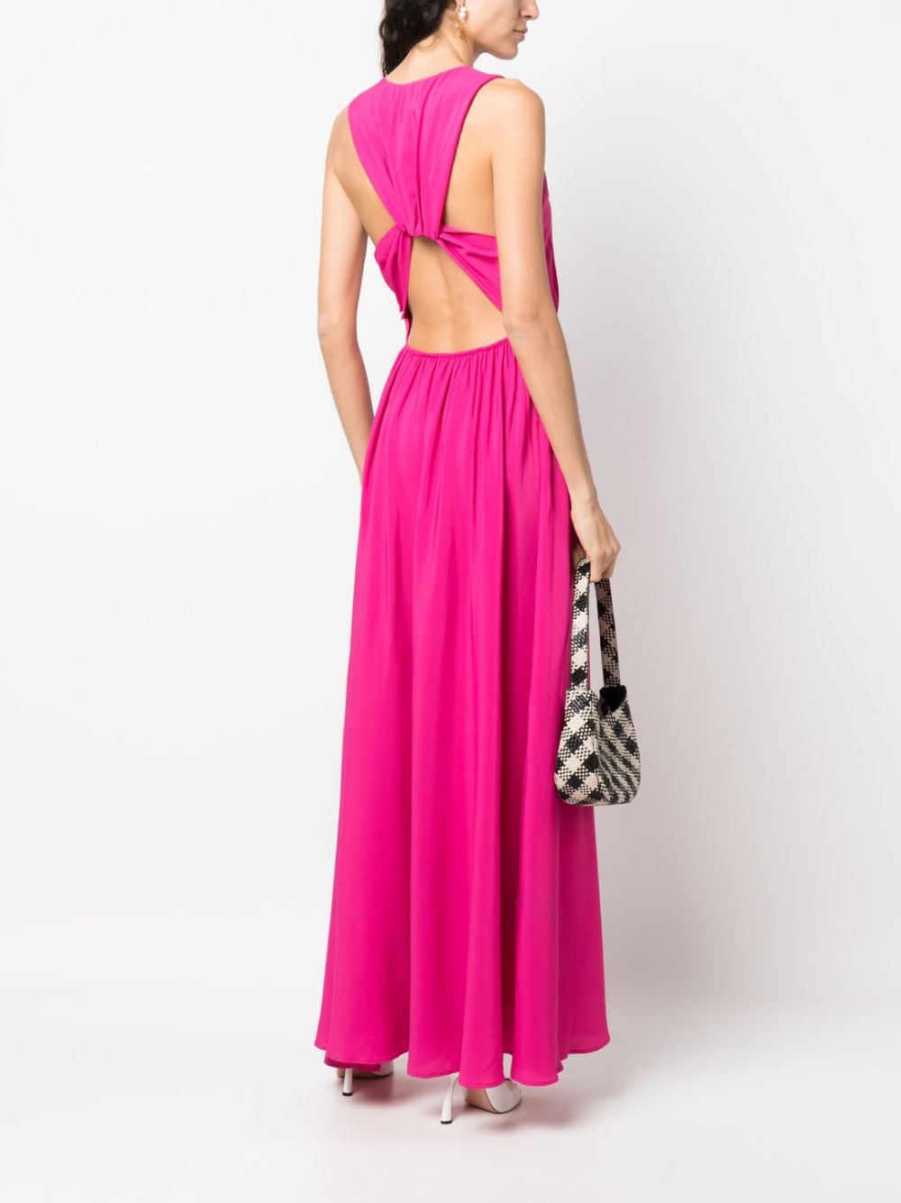 Federica Tosi Maxi-jurk met uitgesneden detail - Roze