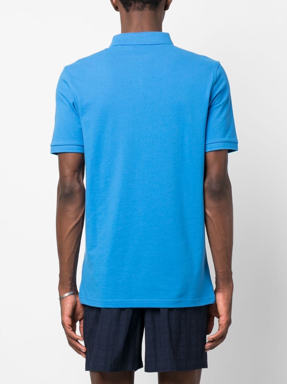 Shop Vilebrequin Embroidered-logo Polo Shirt In Blau