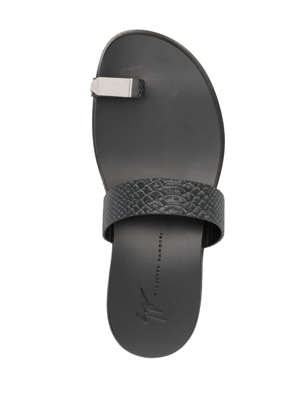 Shop Giuseppe Zanotti Bardack Double-strap Sandals In Schwarz
