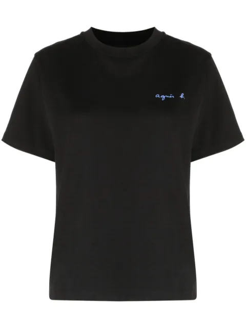 agnès b.  logo-print cotton T-shirt