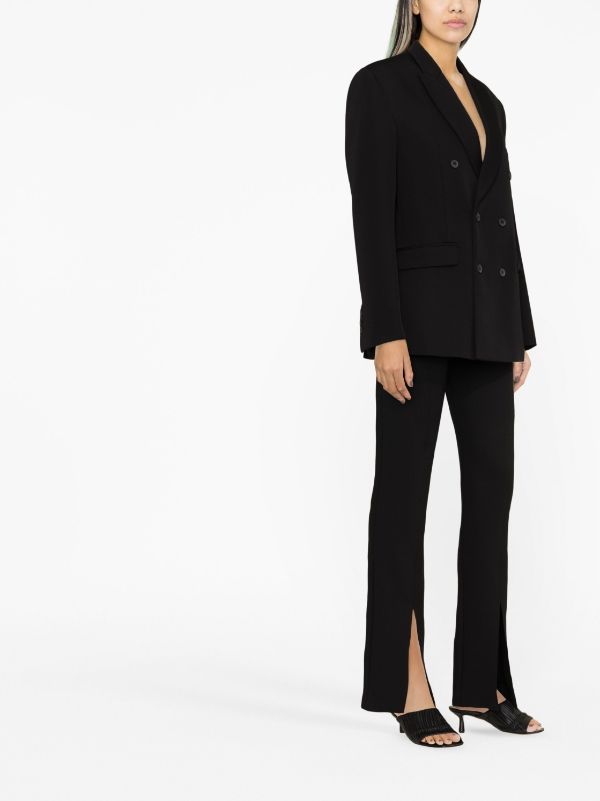 Zara black outlet double breasted blazer