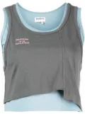 Musium Div. layered design cotton tank top - Grey