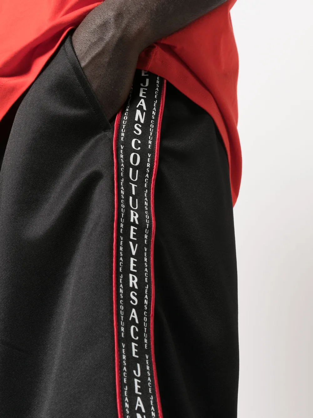 Cheap Versace Jeans Couture debossed-logo shorts Men