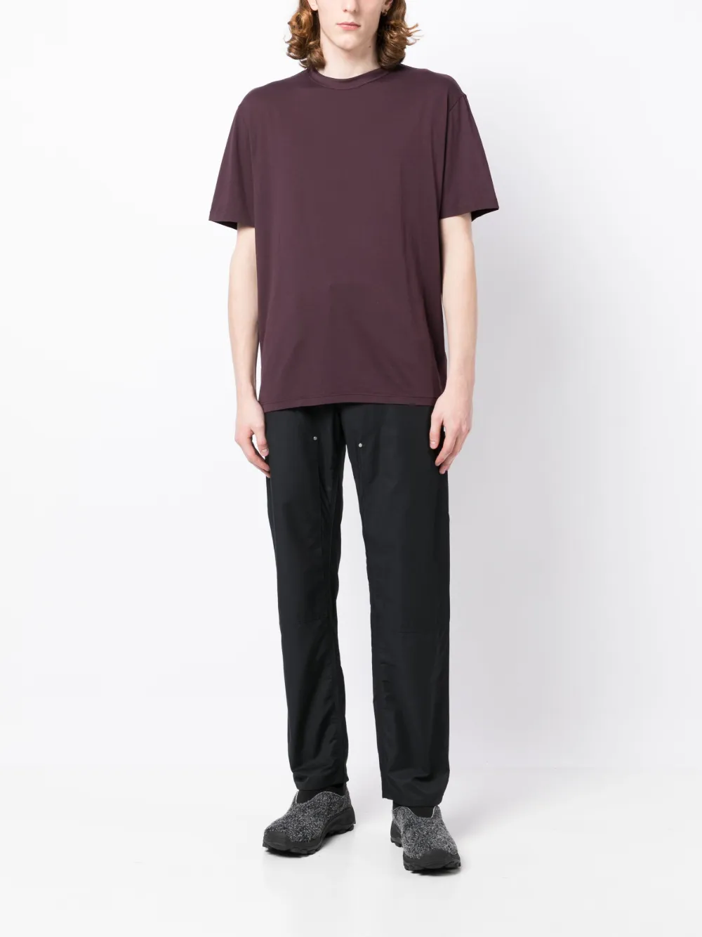 Ten C T-shirt met logopatch - Rood
