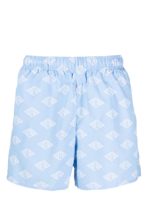 Lacoste - logo-print swim shorts