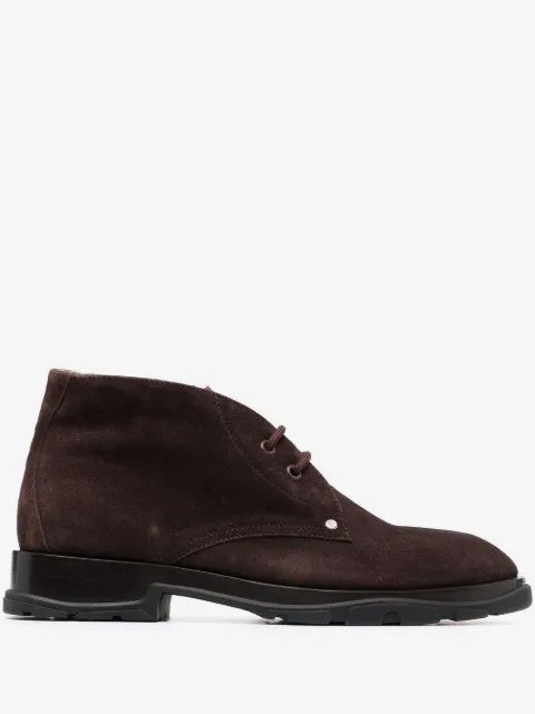 Alexander McQueen lace-up suede boots