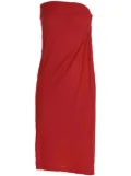 Atlein draped midi skirt - Red