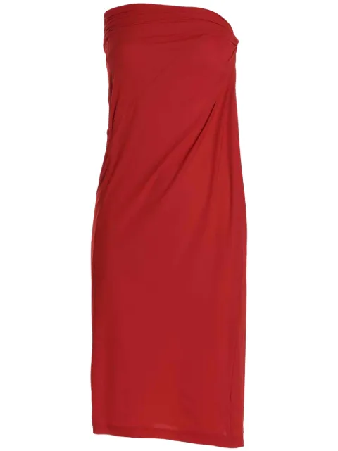 Atlein draped midi skirt