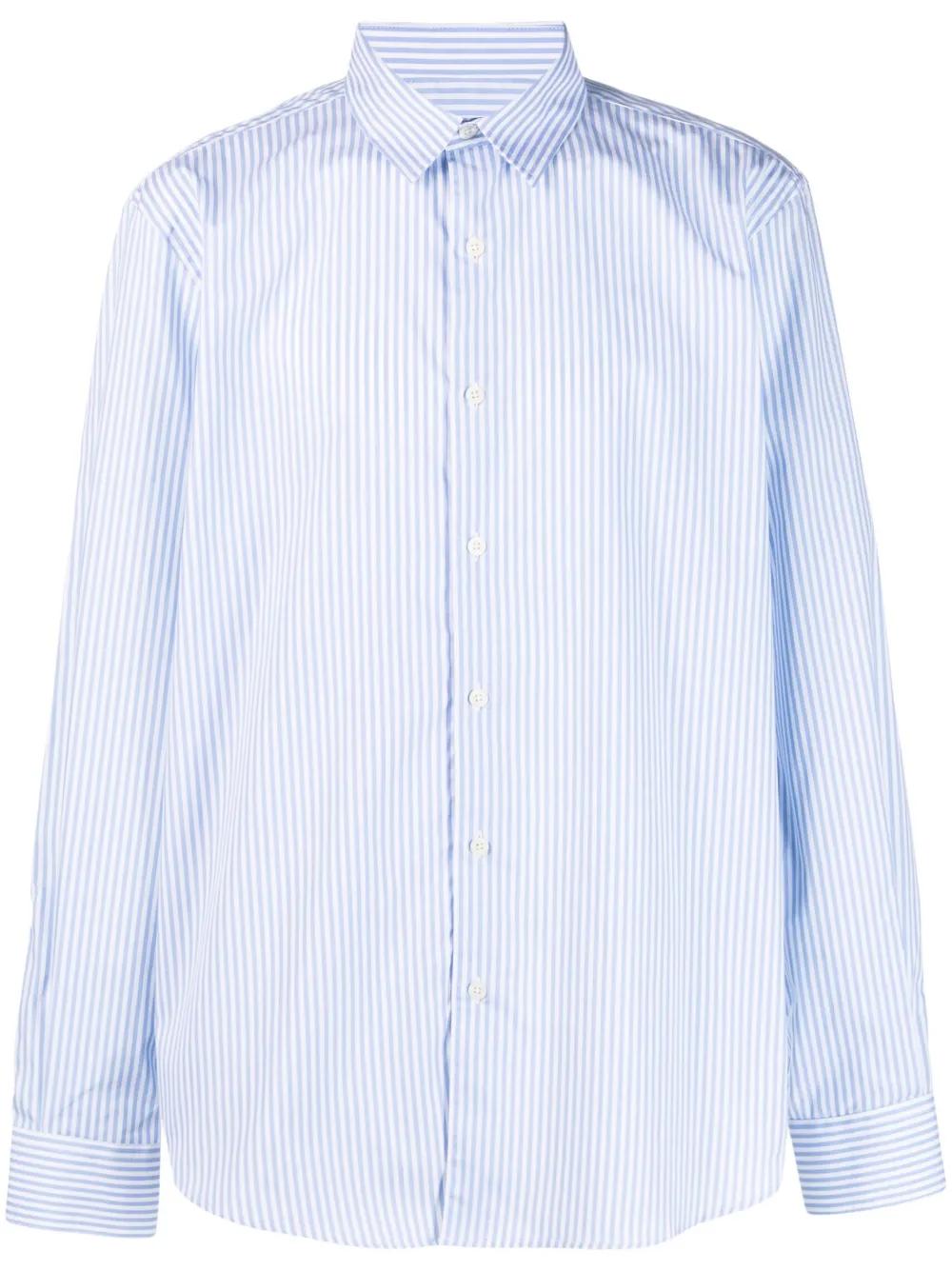 Maison Labiche embroidered-slogan cotton shirt