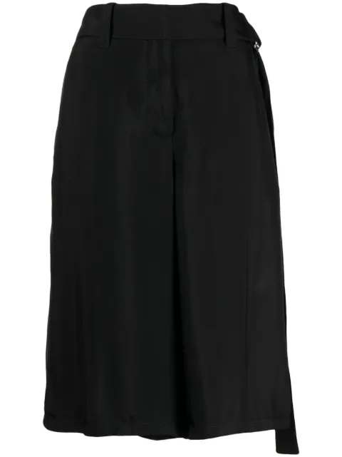 Jil Sander bermudas anchas con cinturón