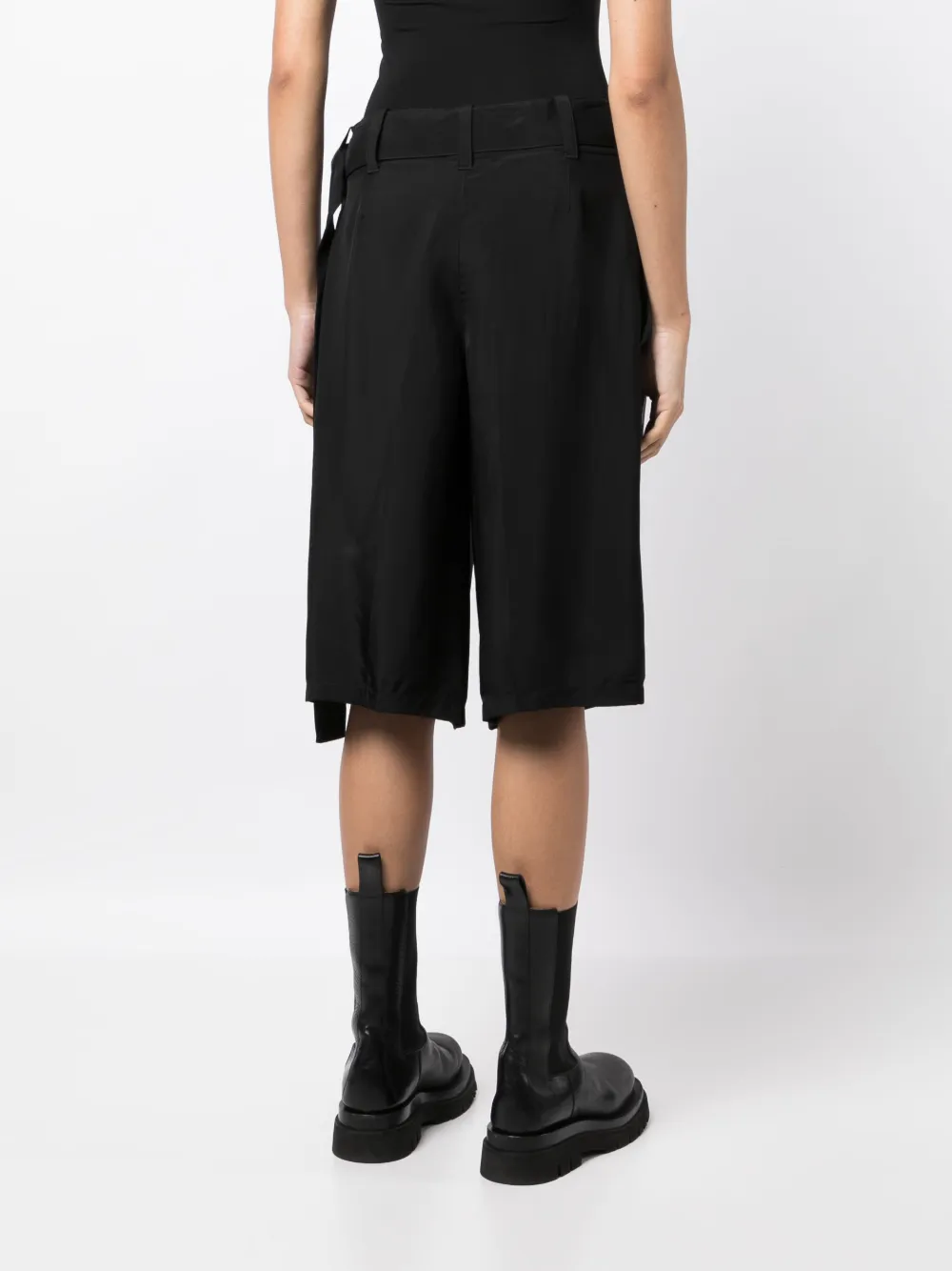 Jil Sander Shorts met wijde pijpen Zwart