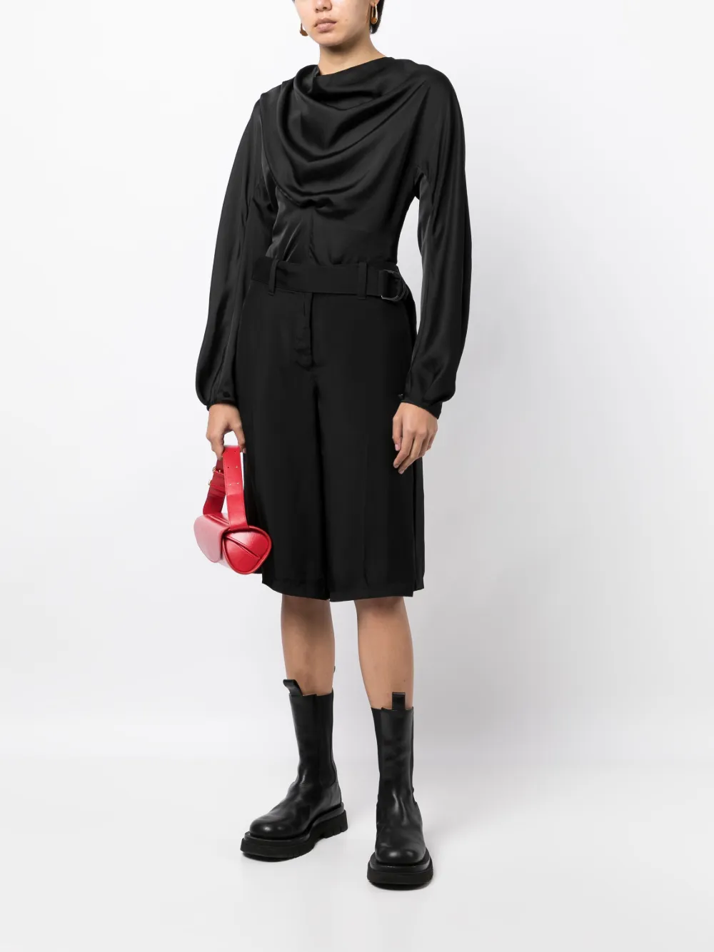 Jil Sander bermudas anchas con cinturón | Bermudas | Image 2