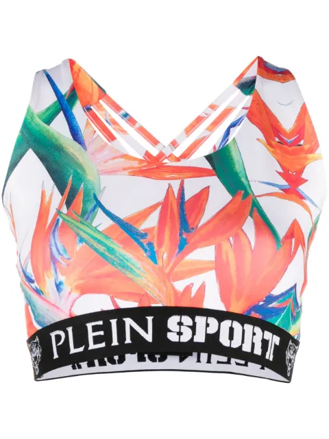 Plein Sport BH mit botanischem Print