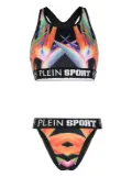 Plein Sport Flowers bikini set - Black