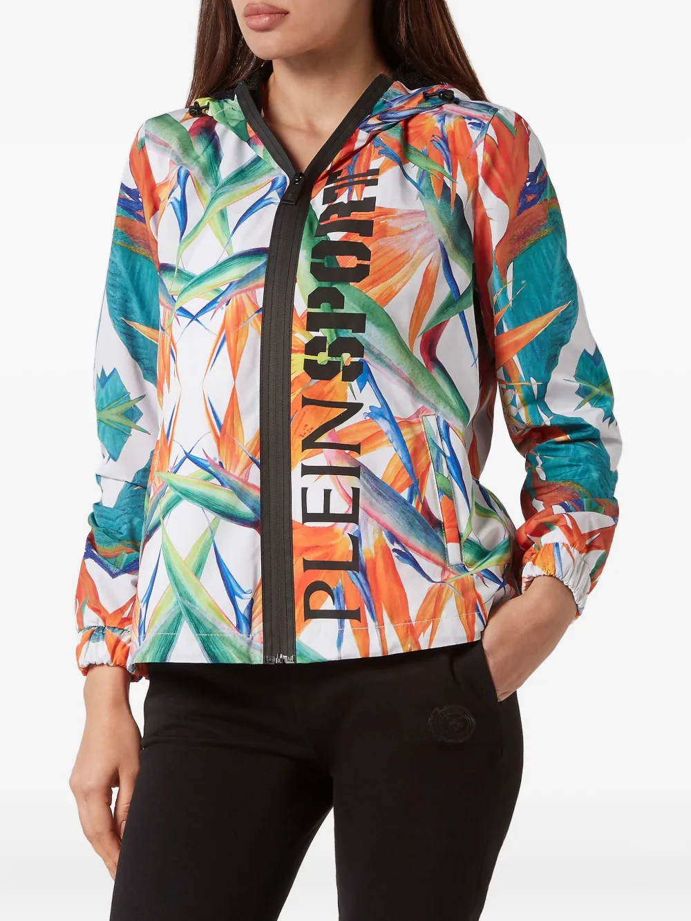 Plein Sport Jack met bloemenprint Wit