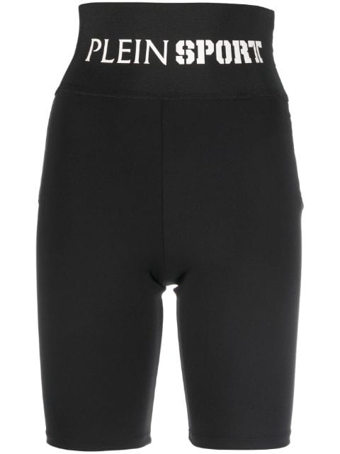 Plein Sport logo-waistband stretch shorts