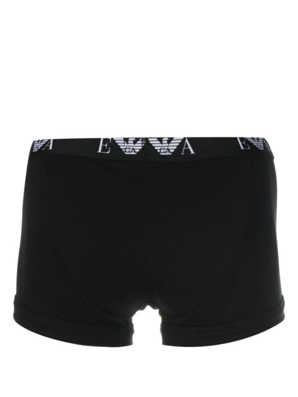 Emporio Armani Cueca Boxer Com Logo No C s Farfetch