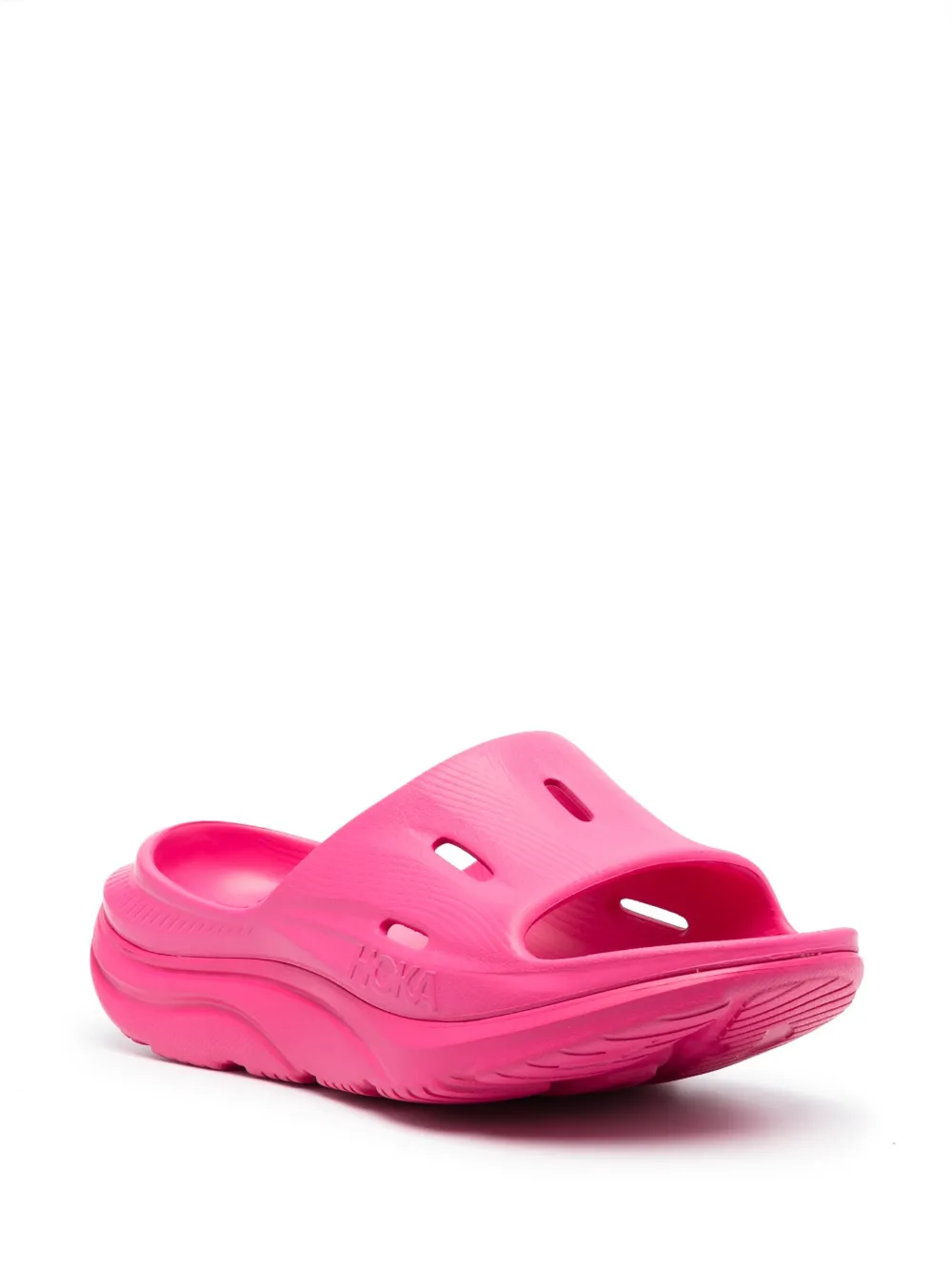 Shop Hoka One One Ora Recovery Slides In Pink