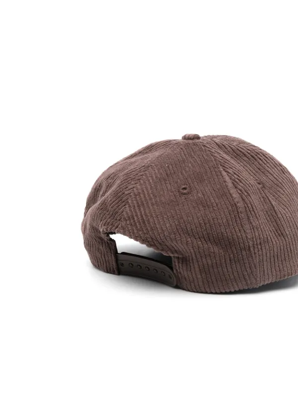 スポーティアンドリッチ sporty&rich キャップ ブラウン　コットン Sporty & Rich ロゴ キャップ | ブラウン | FARFETCH JP