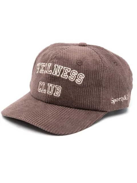Sporty & Rich embroidered-logo cotton cap