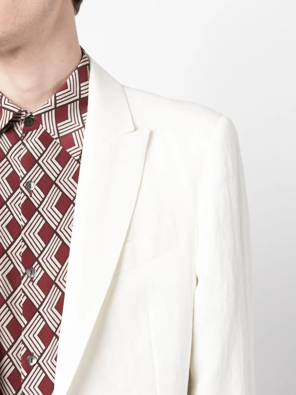 Shop Etro Single-breasted Tailored Blazer In Nude