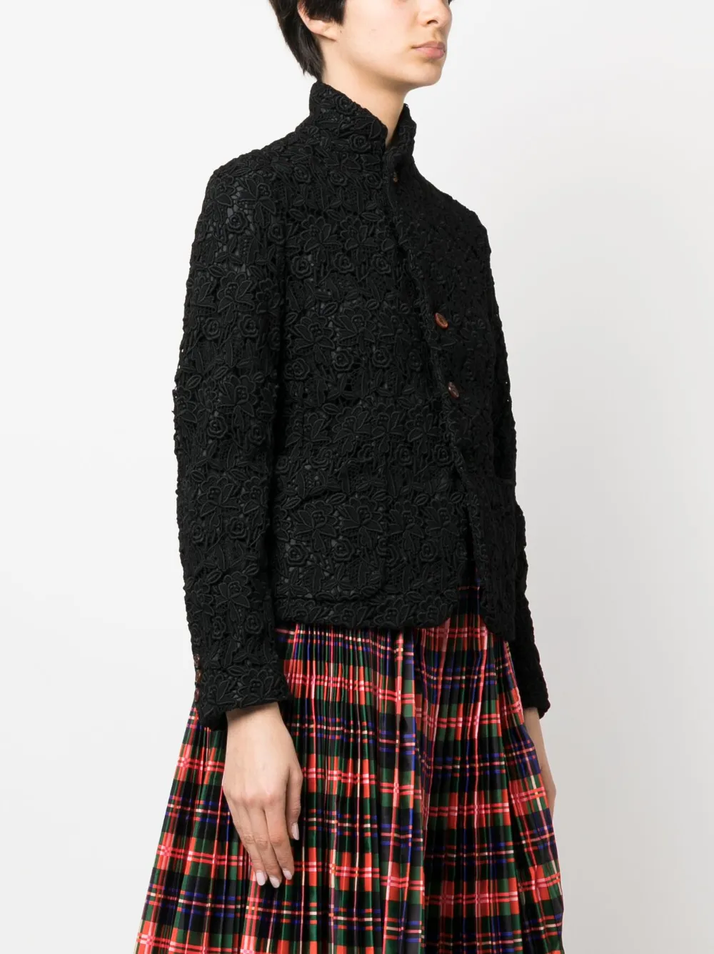 Comme Des Garçons Bourdon Long-sleeved Blazer In Schwarz