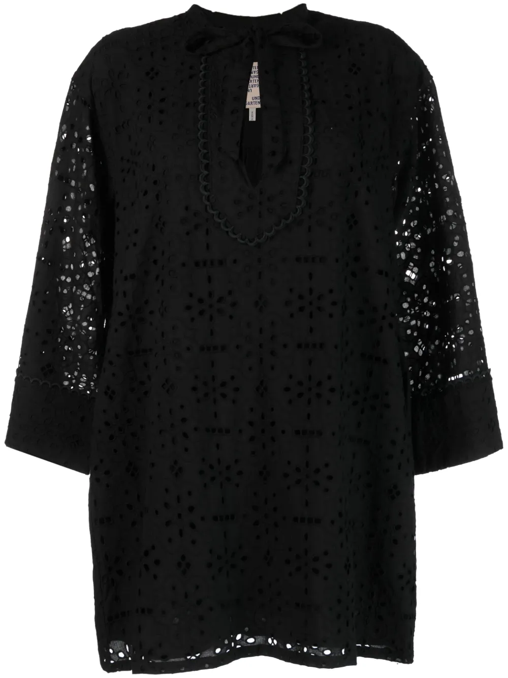 Baum Und Pferdgarten broderie anglaise short dress - Black