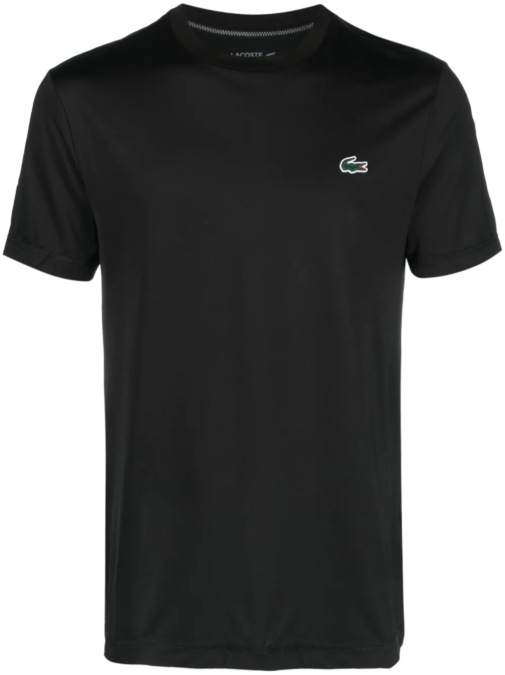 Lacoste logo-patch short-sleeve T-shirt - Black