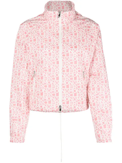 Moncler logo-print zip-up jacket