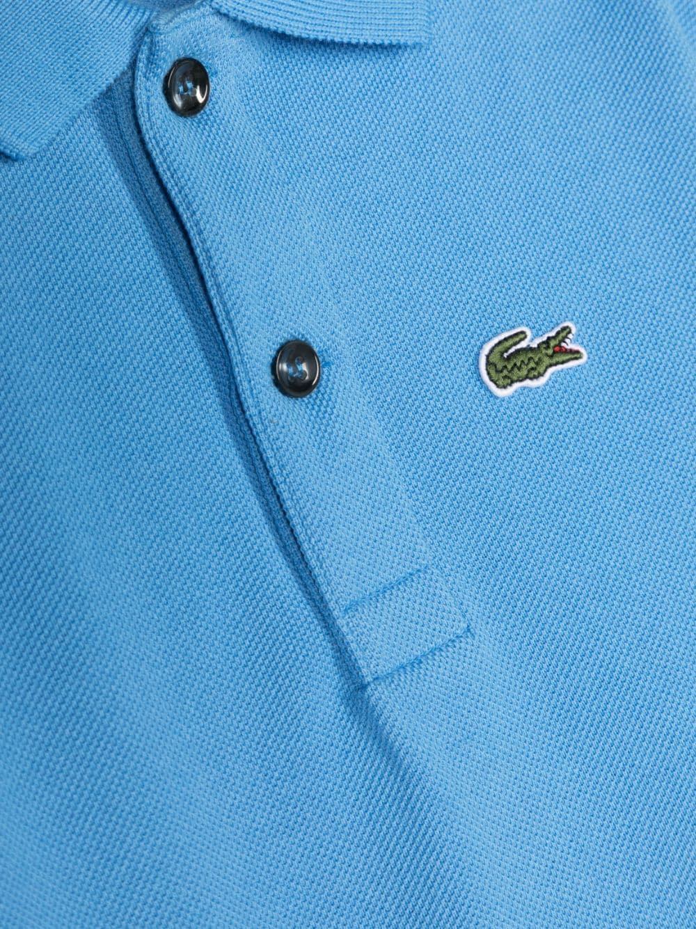 Shop Lacoste Embroidered-logo Polo Shirt In Blau