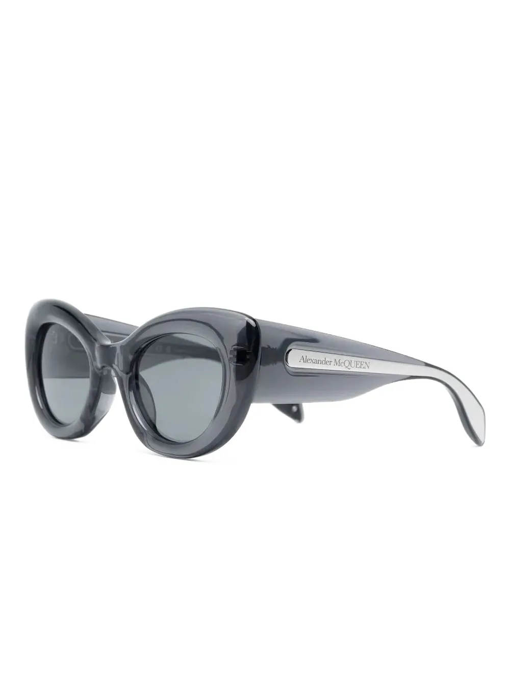 Alexander McQueen Zonnebril met cat-eye montuur - Grijs