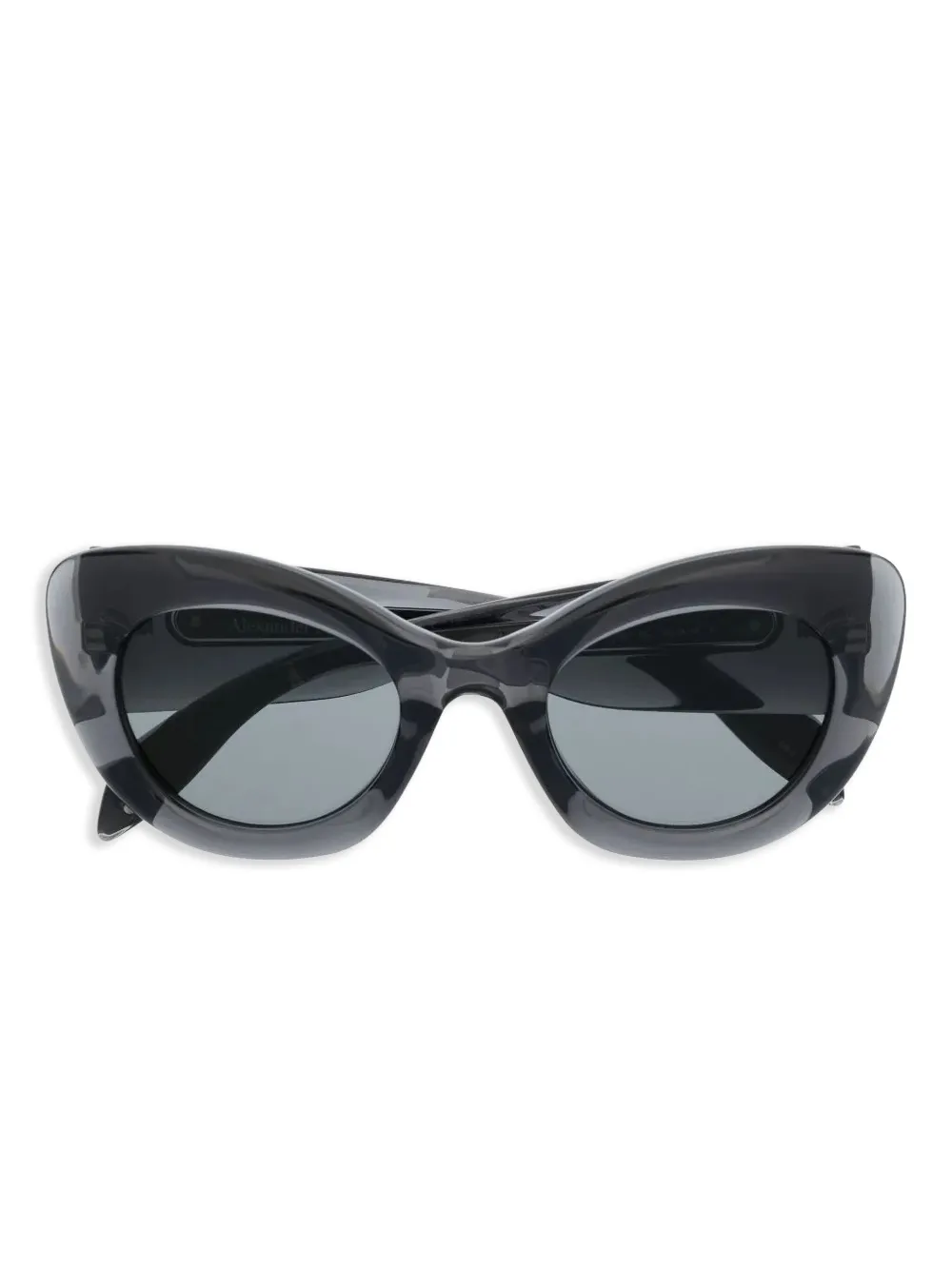 Alexander McQueen Zonnebril met cat-eye montuur Grijs