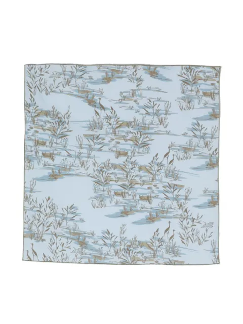 Il Gufo leaf-print cotton scarf