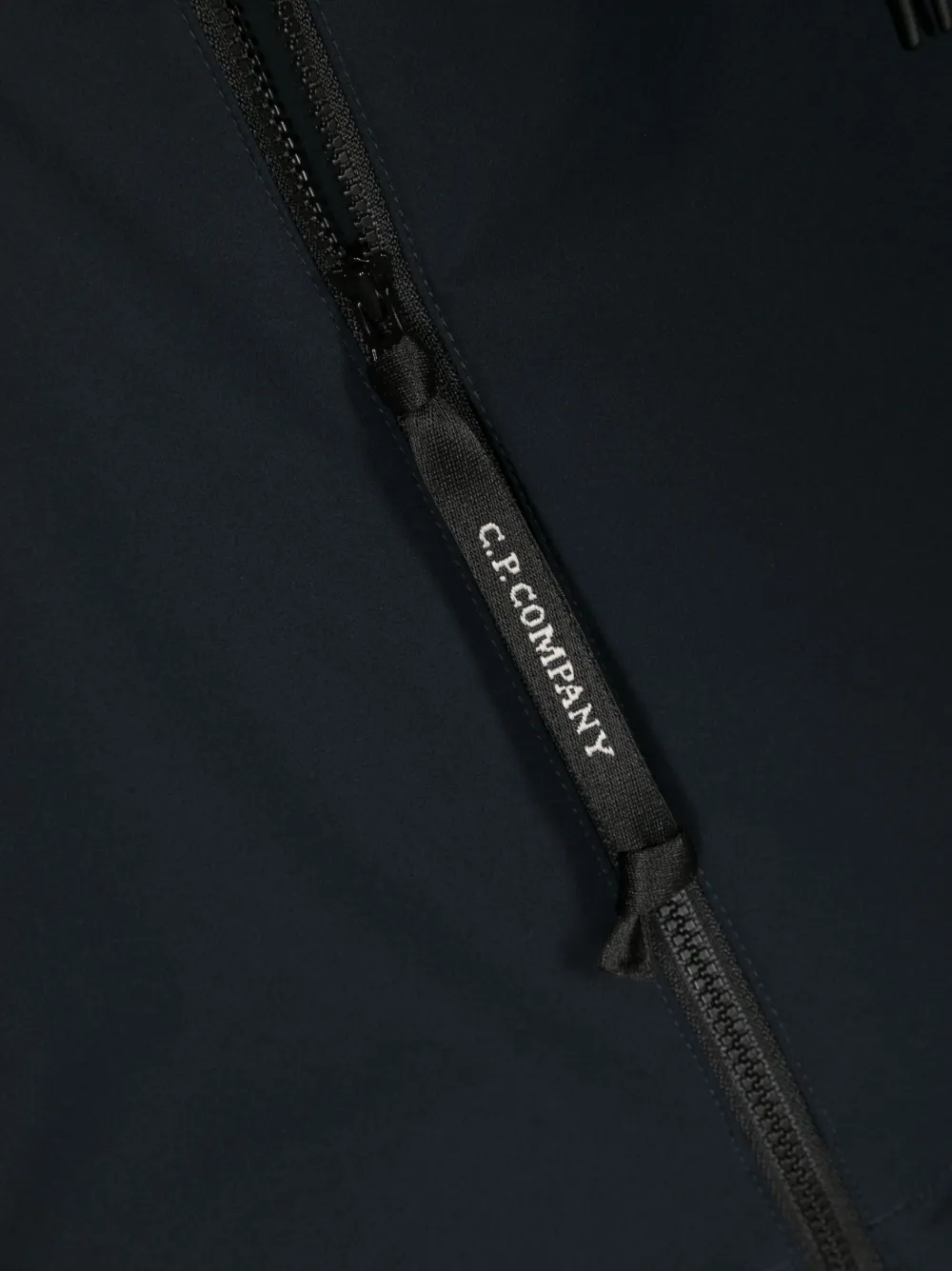 C.p. Company Lens-detail Hooded Jacket In Blue