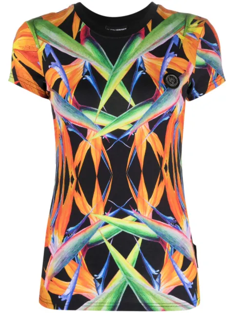 Plein Sport playera manga corta con estampado floral