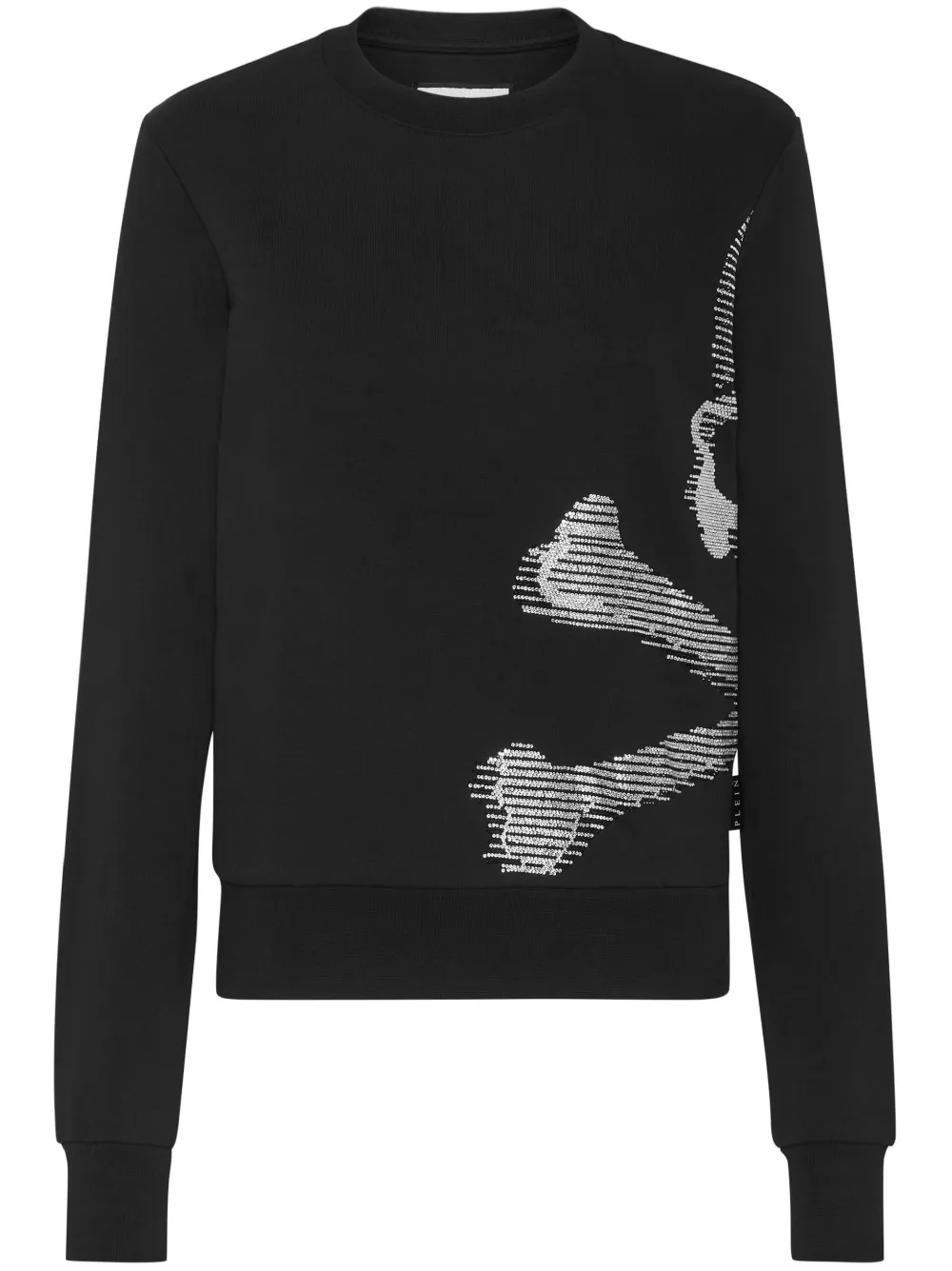 Philipp Plein Skull&bones Cotton Sweatshirt In Black