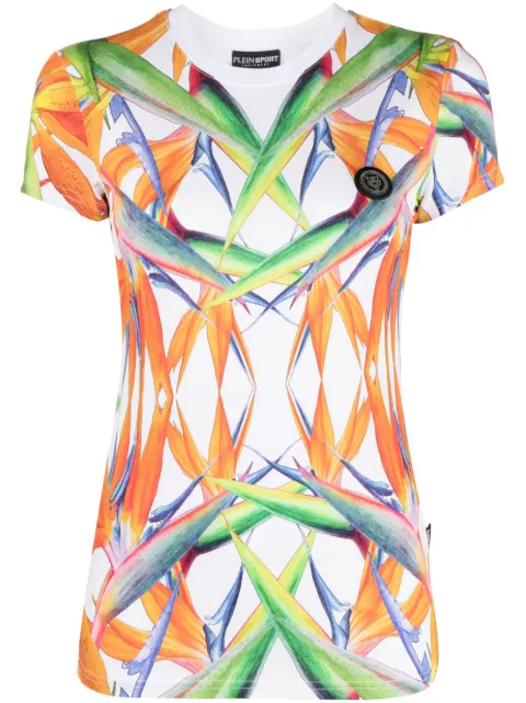 Plein Sport playera manga corta con estampado floral