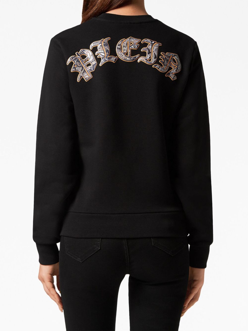 Philipp Plein rhinestone-embellished cotton sweatshirt Women