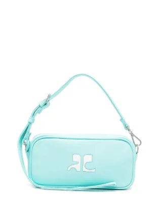 Courrèges ロゴディテール ショルダーバッグ | ブルー | FARFETCH JP