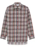 VETEMENTS plaid-checked cotton shirt - Black