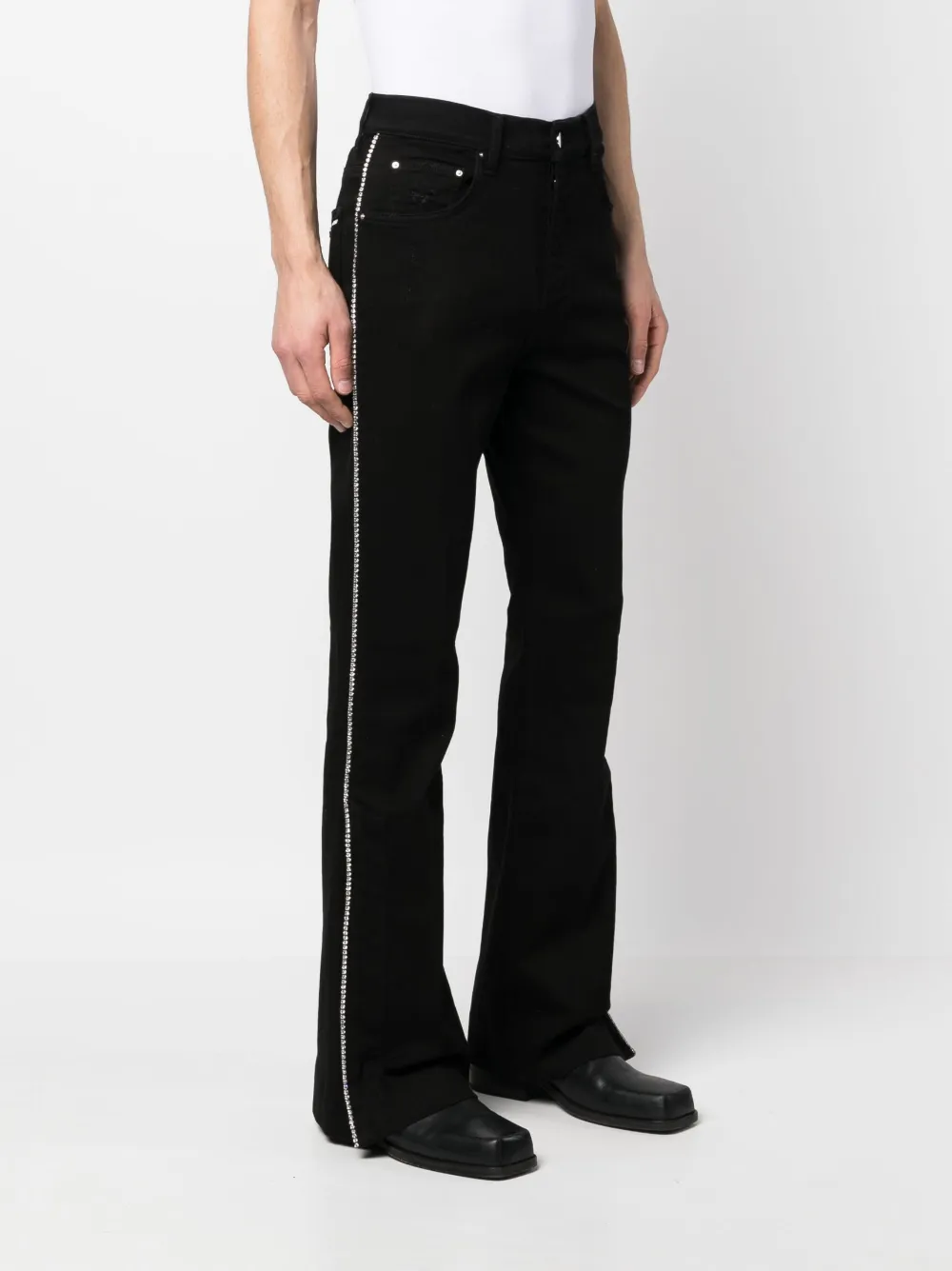 Amiri Klassische Straight-leg-jeans In Black