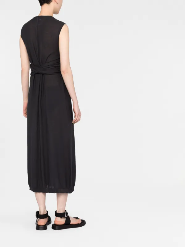 LEMAIRE ルメール ガセットカラーシャツドレス グレー ミディ丈 LEMAIRE/ルメール】 TIE NECK SHIRT | ジャーナルスタンダード