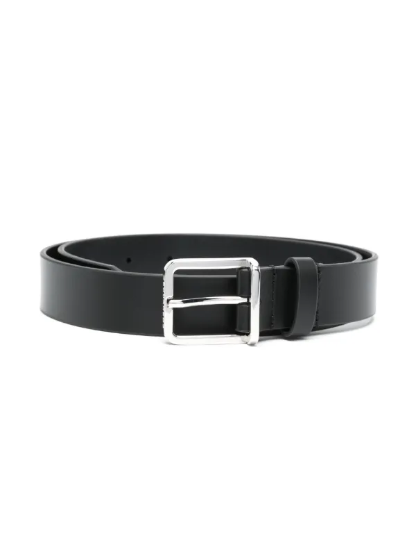 DSQUARED2 KIDS engraved-logo Buckle Belt Black FARFETCH IN