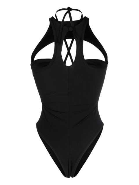 cut-out-detail halterneck swimsuit