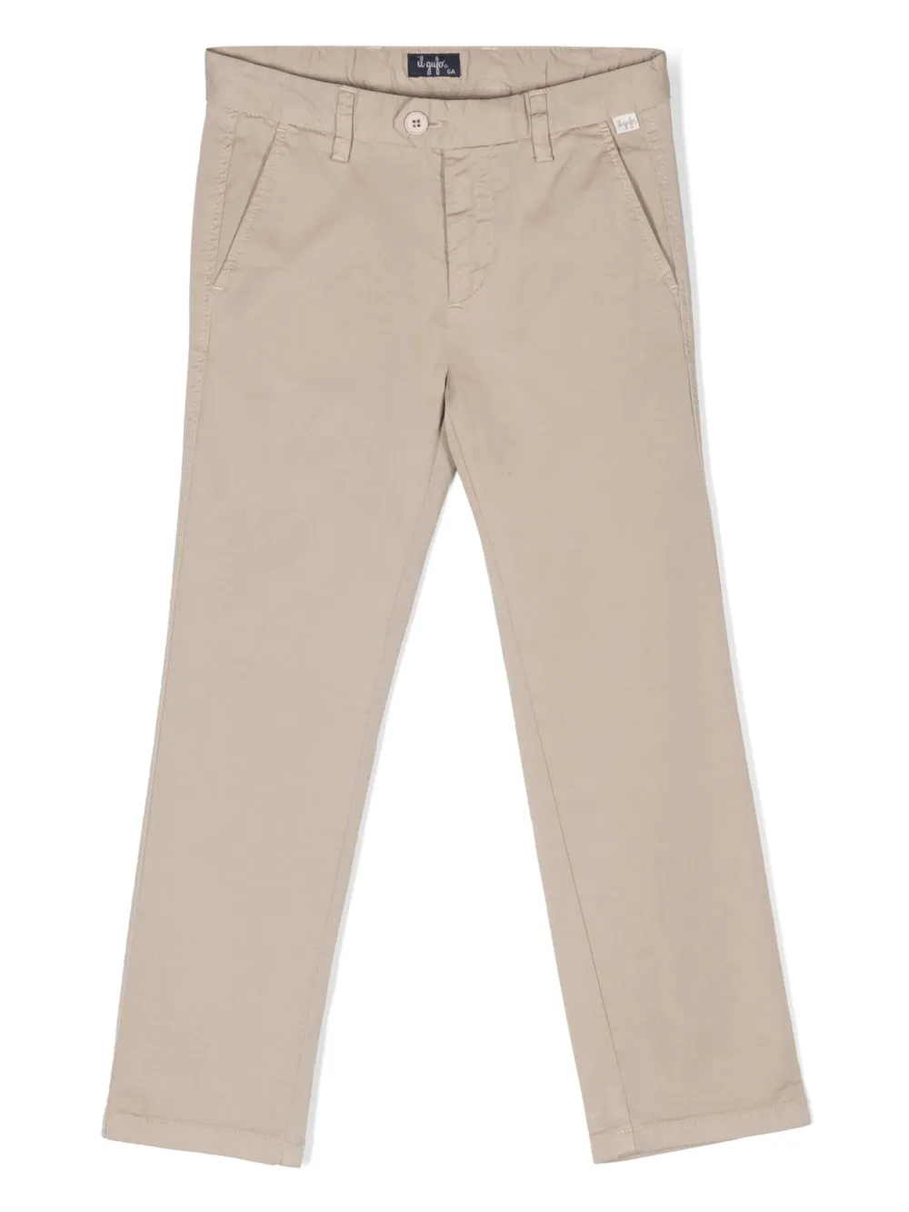 Il Gufo Kids' Stretch Cotton Pants In Sabbia