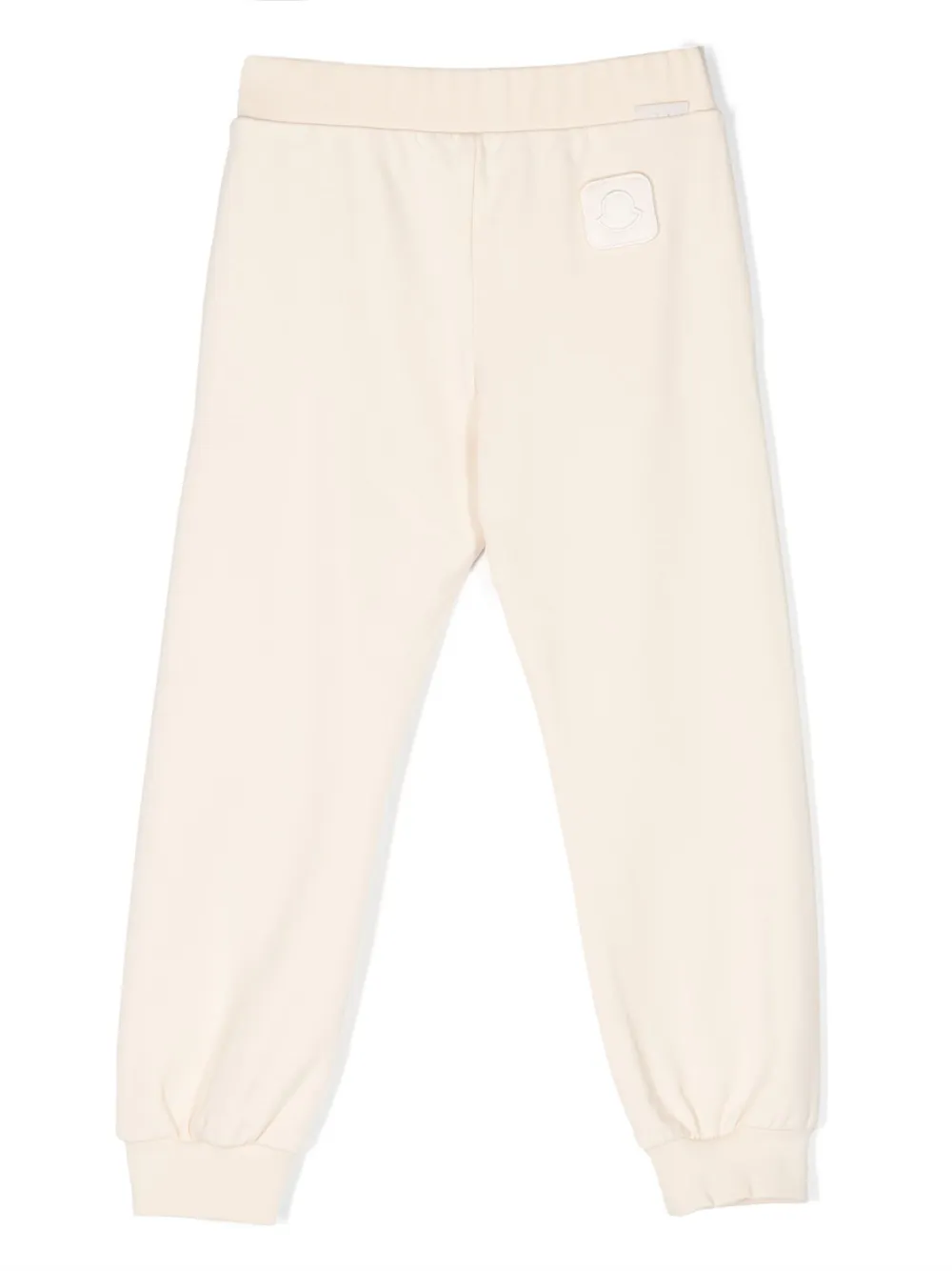 Moncler Enfant Broek met geborduurd logo - Beige