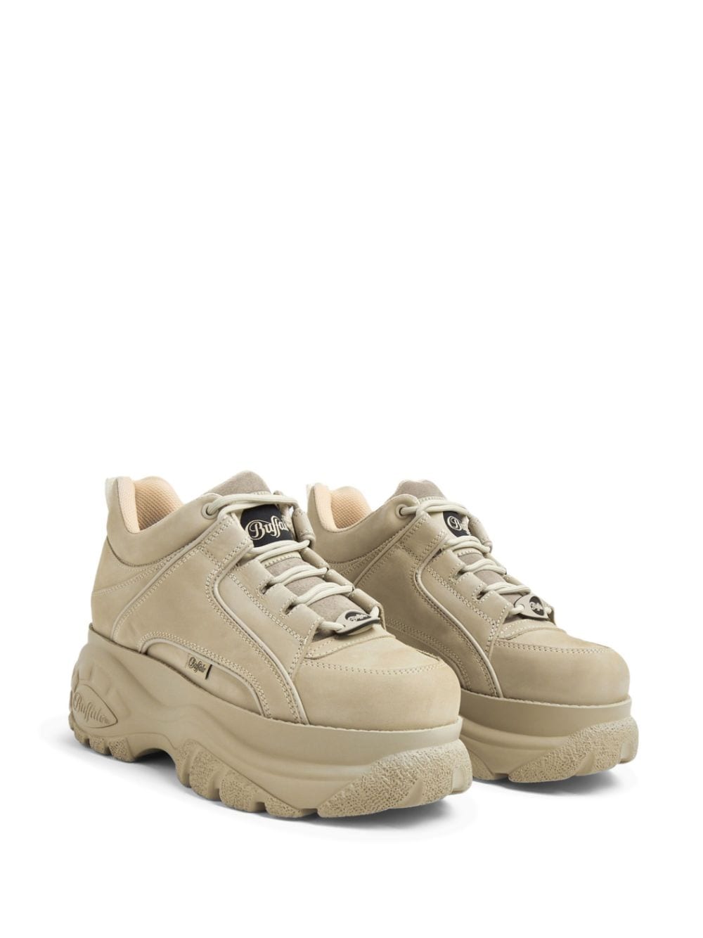 Shop Buffalo Classic Low Chunky-sole Sneakers In Neutrals