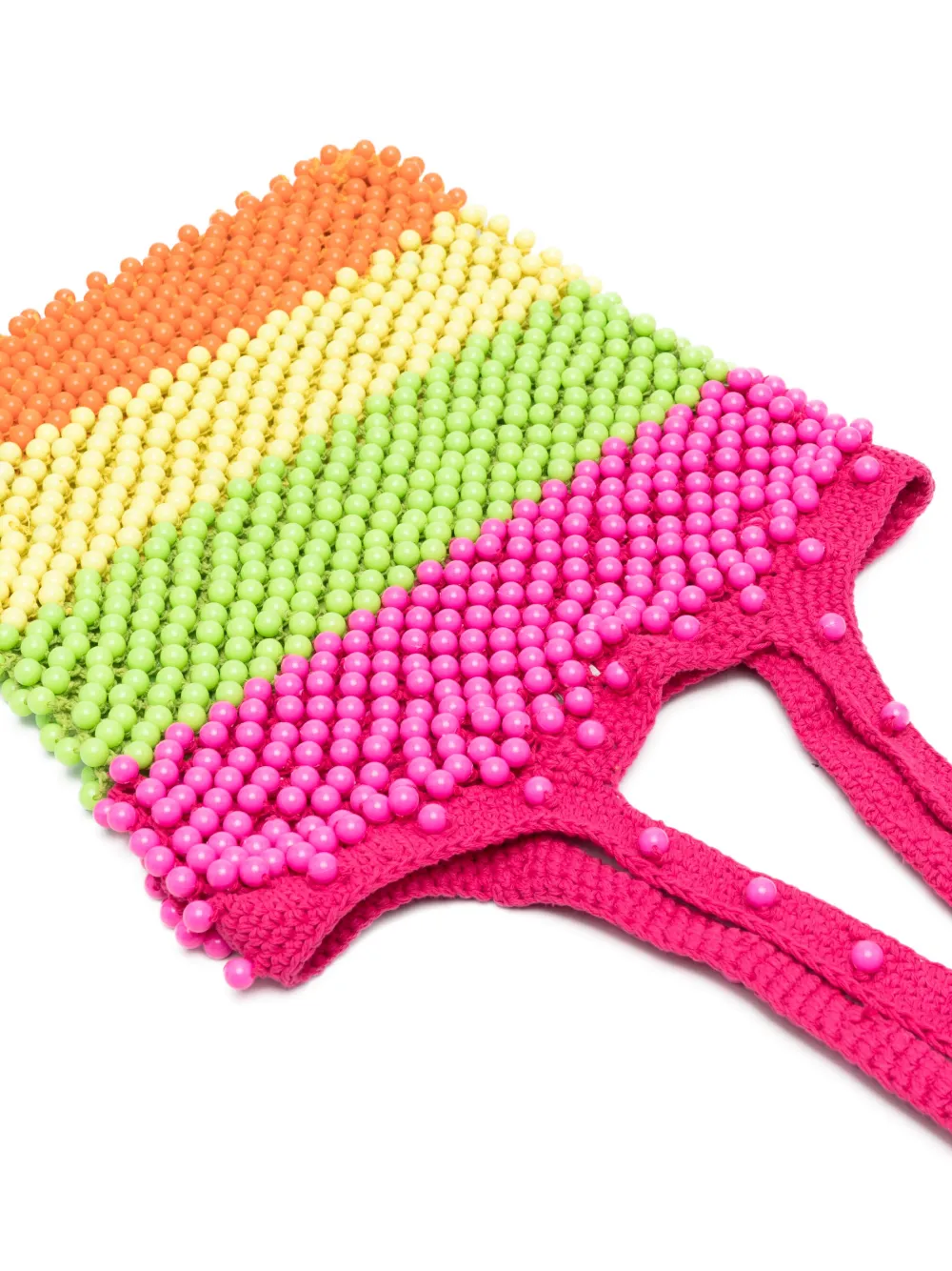 Celia B Bornite Beaded Tote Bag In Pink