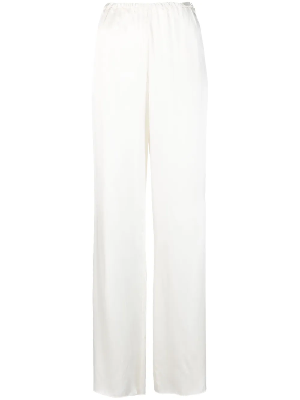 Forte Forte satin-finish gathered trousers - White