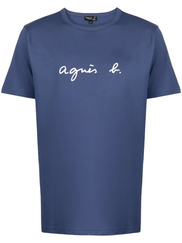 Agn s b. logo print Cotton T shirt Farfetch